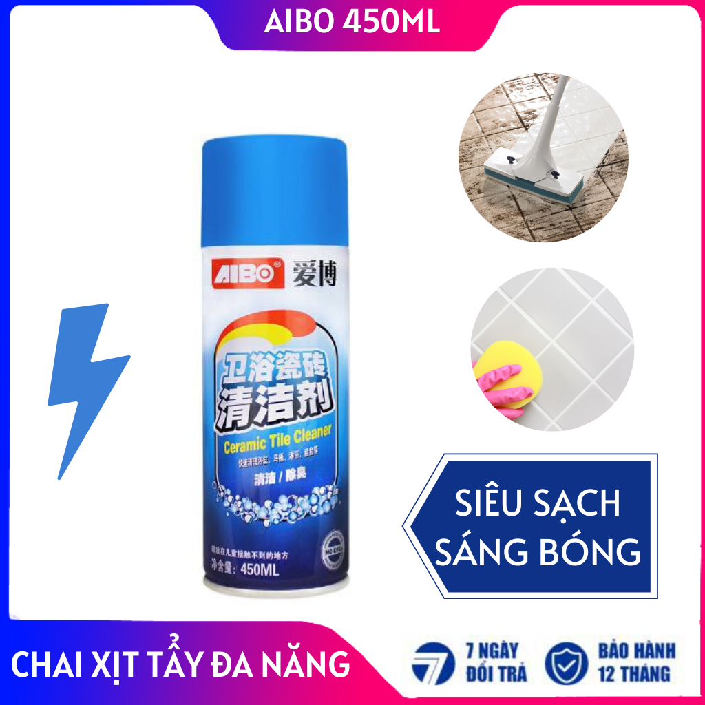 Chai xịt AIBO 450ml vệ sinh sàn nhà, gạch men siêu sáng