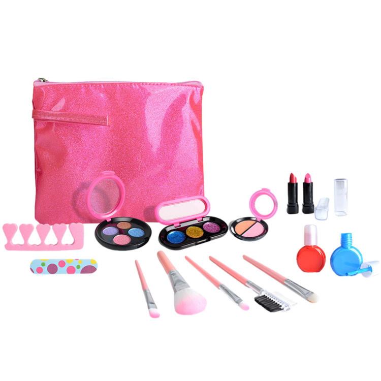 Makeup Toys Toy Makeup Set for Girls Play Makeup Kit ABS Cosmetic Bag