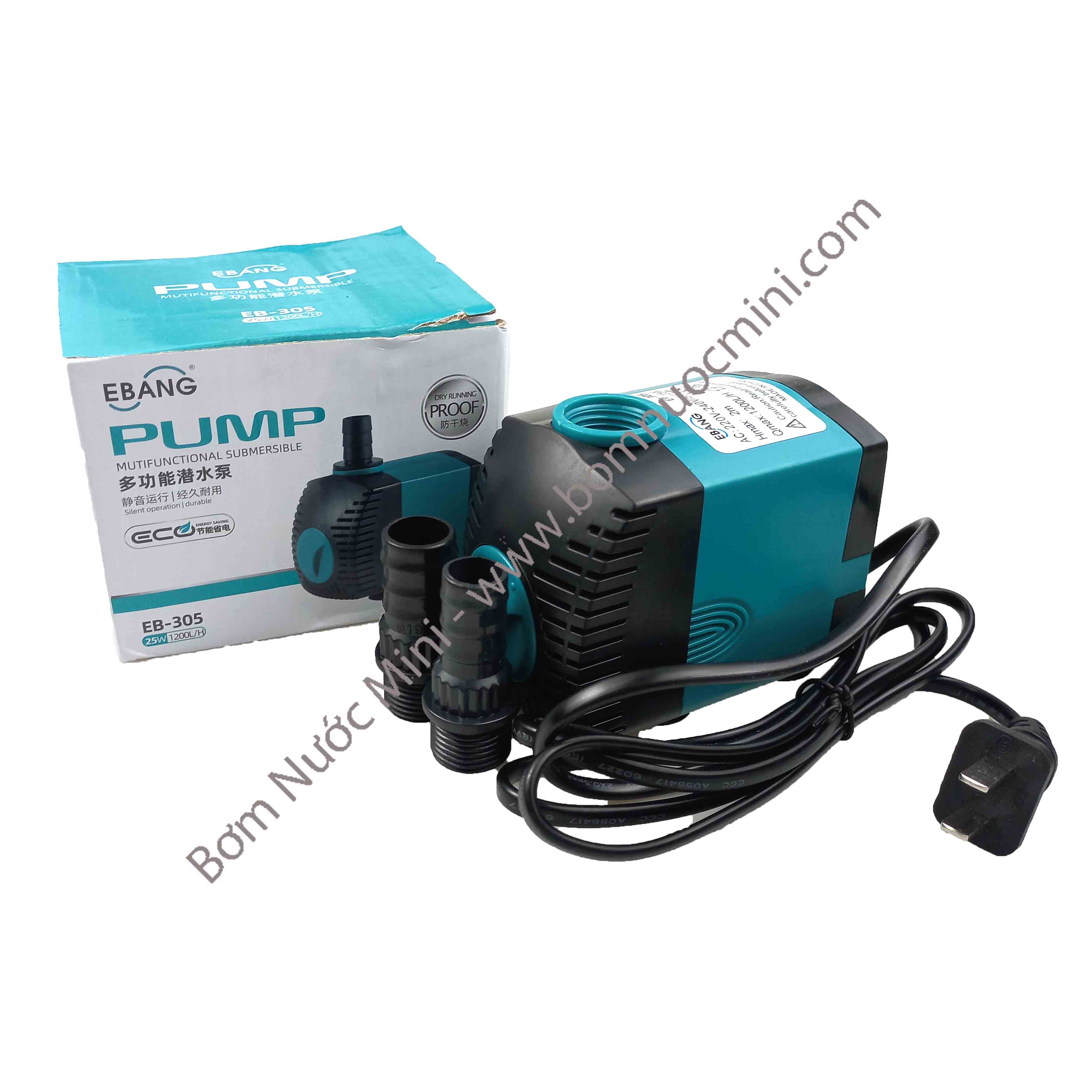 Máy bơm chìm 220v 1200l/h 25w eb-305 eb305 gb-305 gb305 | máy bơm nước 220v | bơm nước máy phun sương 220v