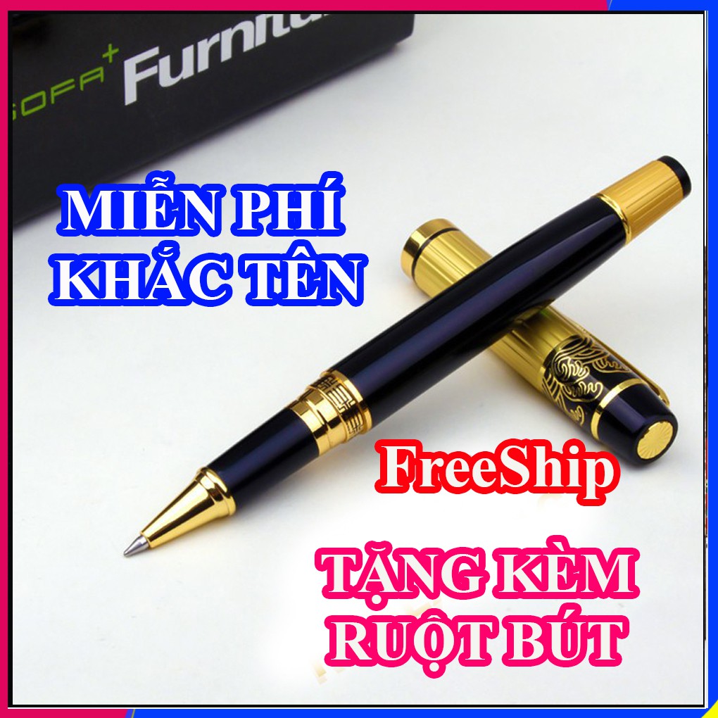 [HCM]Miễn phí khắc tên & tặng thêm ruột bút - Bút ký Doanh nhân Cao Cấp hoa văn Phúc Lộc Lincoln Jr 080