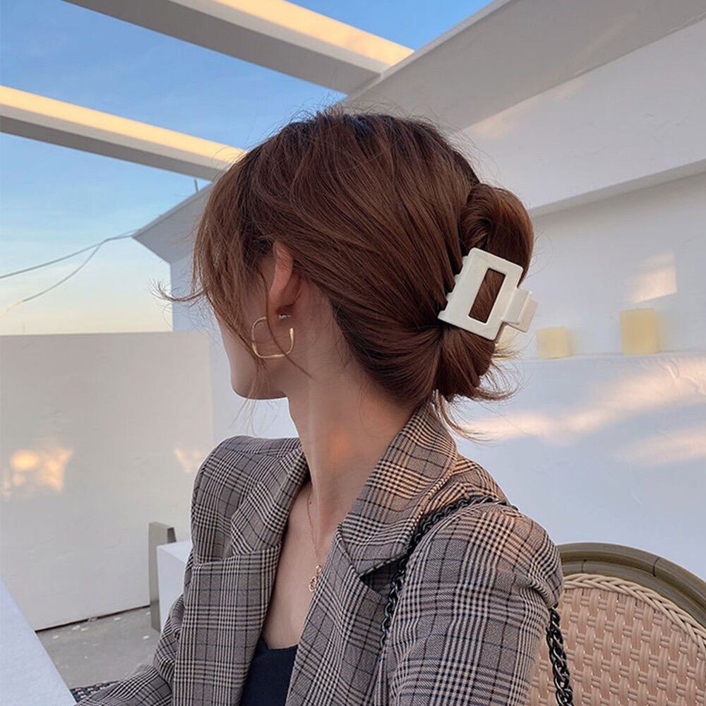Kẹp tóc kiểu hàn quốc ,kẹp tóc vuông nhiều màu - Trâm Bella