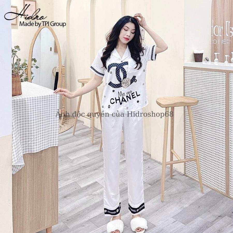 Bộ ngủ lụa satin cao cấp tay ngắn quần dài, Bộ pijama quần dài, Bộ lụa cao cấp, Bộ pijama lụa cao cấp, Bộ ngủ dễ thương, Bộ ngủ quần dài