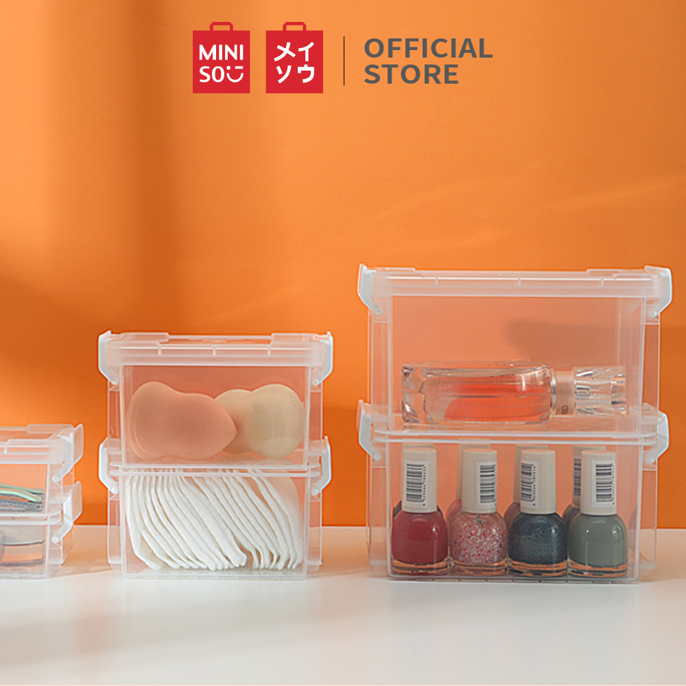 Two-layer Storage Box Miniso Hộp lưu trữ