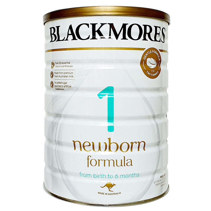 Sữa bột Blackmores NewBorn Formula số 1 hương vani 900g 0 - 6 tháng