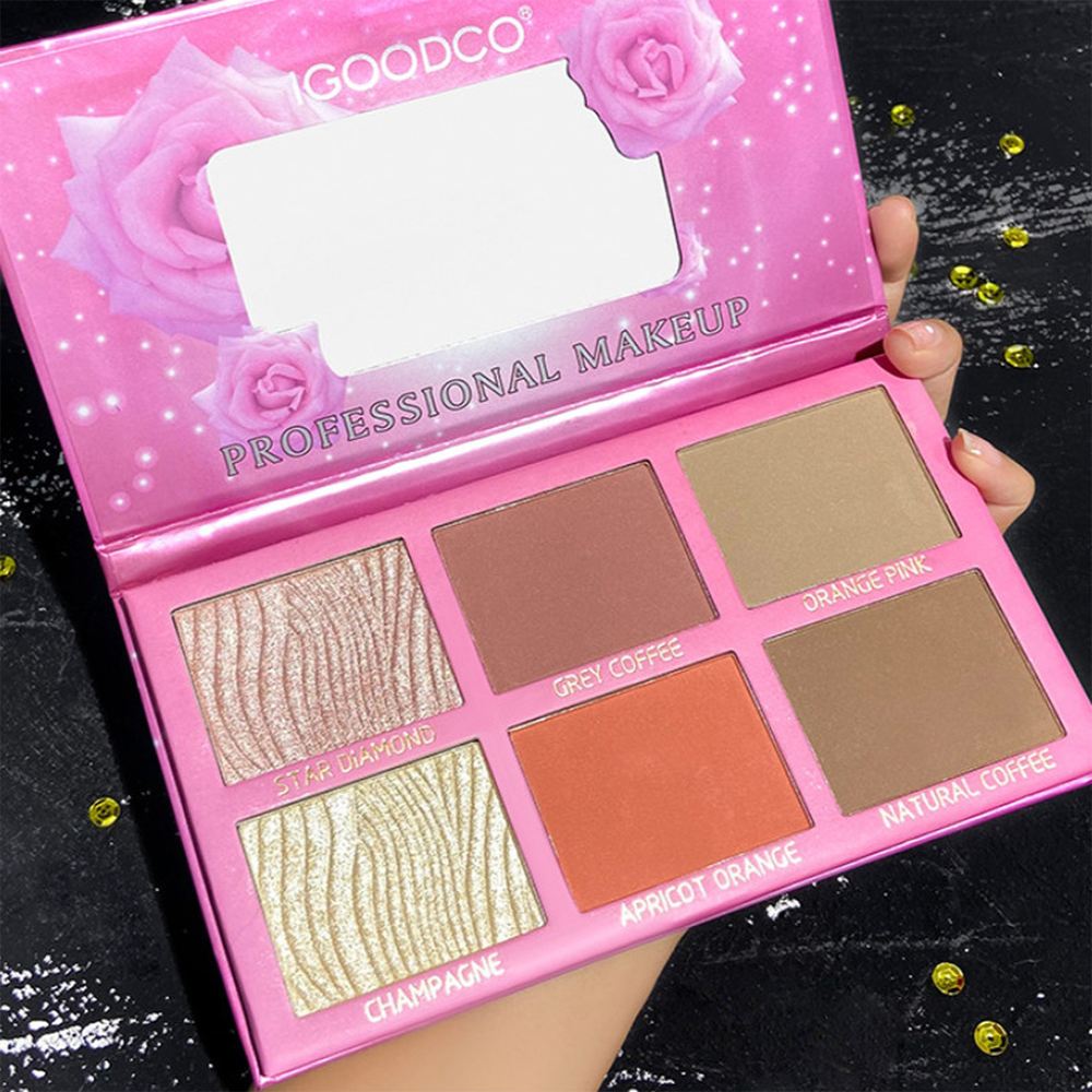 Bảng Má Hồng Tạo Khối Bắt Sáng IGOODCO 6 Màu