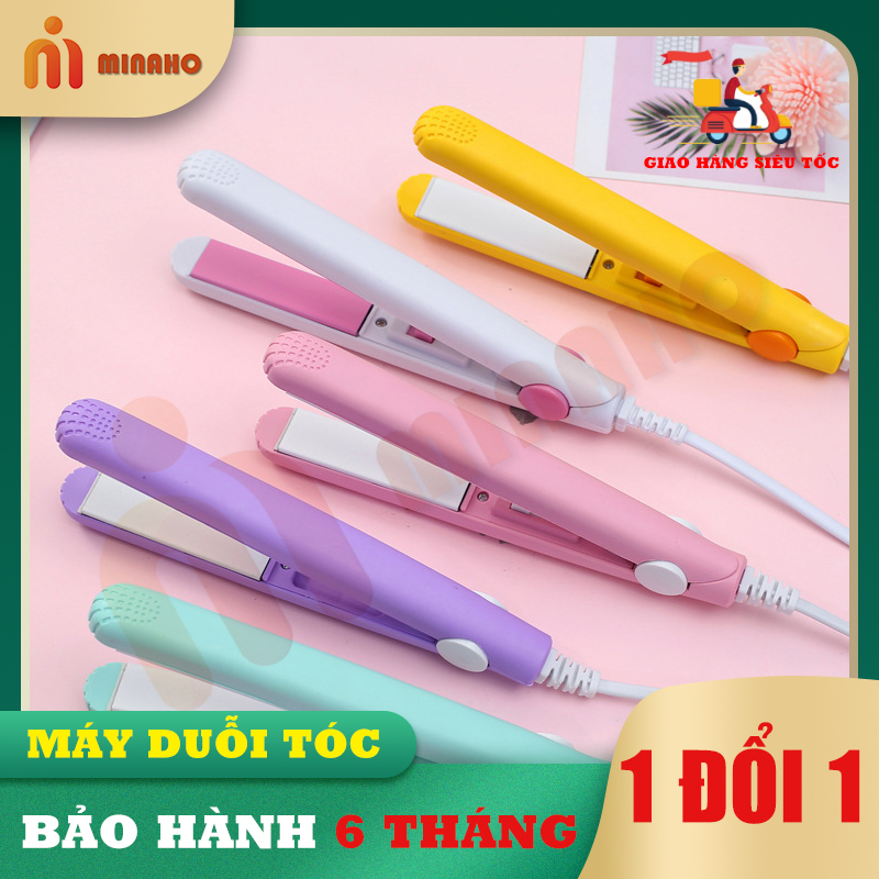 Máy duỗi tóc, máy uốn tóc mini Minaho - Máy duỗi tóc, uốn tóc nhỏ gọn, tiện lợi, tặng kèm hộp đựng xinh xắn