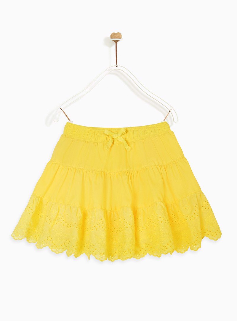 Chân váy bé gái Eyelets A-skirt