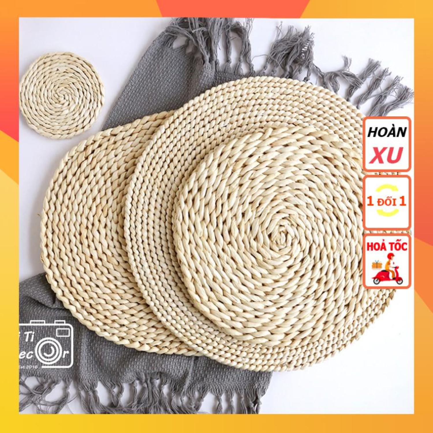 Thảm lục bình trang trí chụp ảnh, decor nhà cửa, cửa hàng