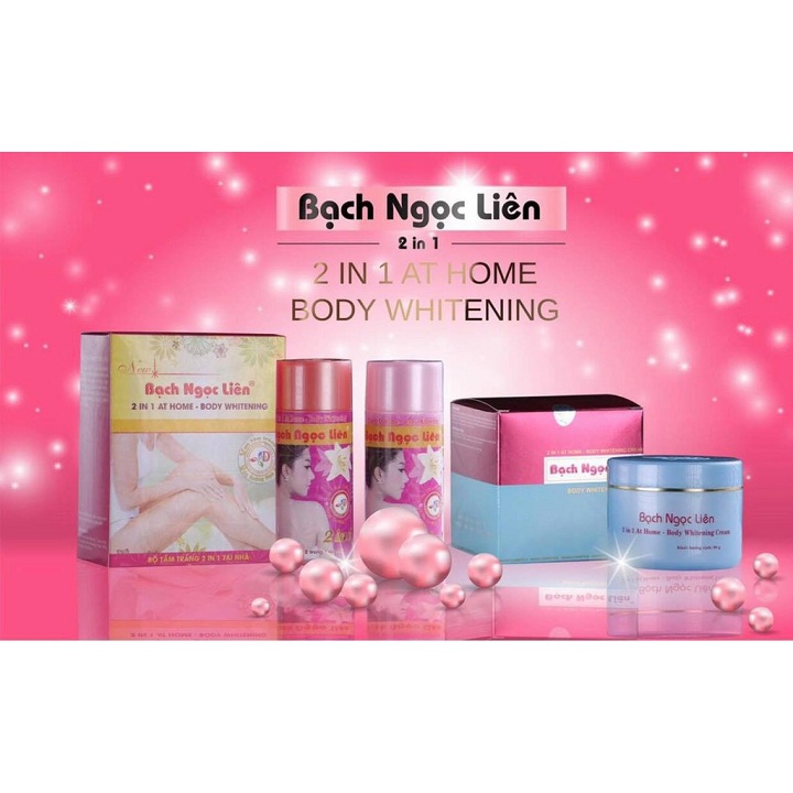 Tắm trắng bạch ngọc liên tặng kem dưỡng