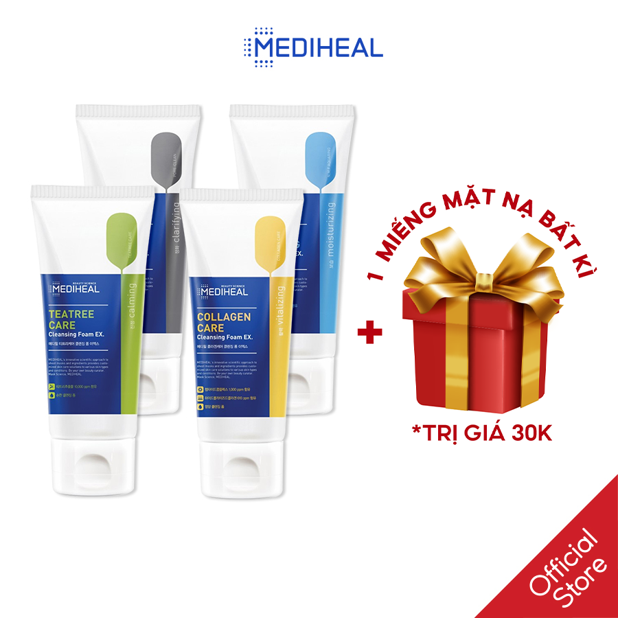 Sữa rửa mặt Mediheal Aquaring Cleansing Foam with N.M.F 170ml, loại bỏ bã nhờn trong lỗ chân lông, ngăn ngừa sự hình thành bã nhờn