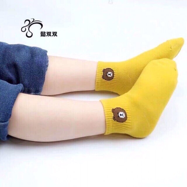 Sét 10 đôi tất gấu cho bé loại đẹp