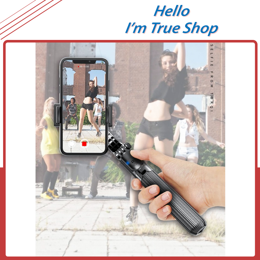 Tay Cầm Chống Rung Điện Tử Gimbal Có Bluetooth Chân Đỡ Tự Đứng Dùng Cho Điện Thoại Iphone