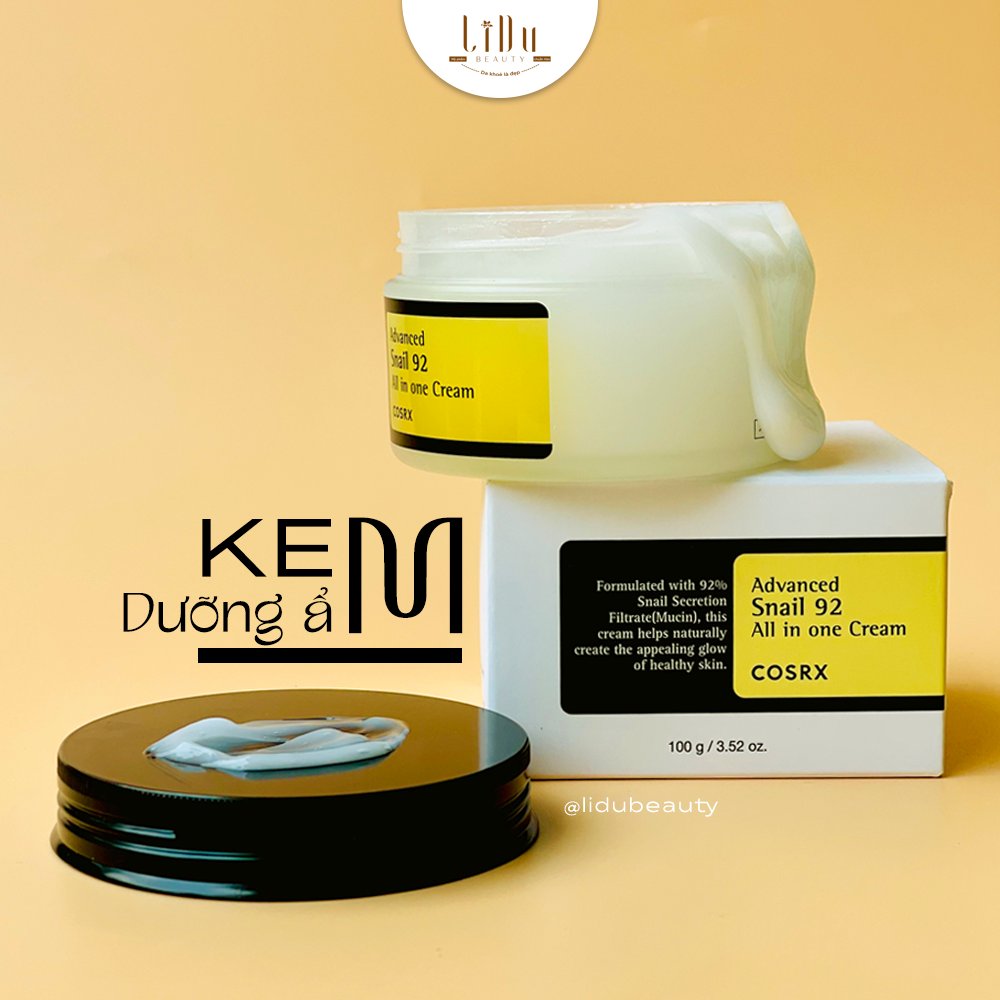 Kem dưỡng ẩm và phục hồi da _ cosrx advanced snail 92 all in one cream