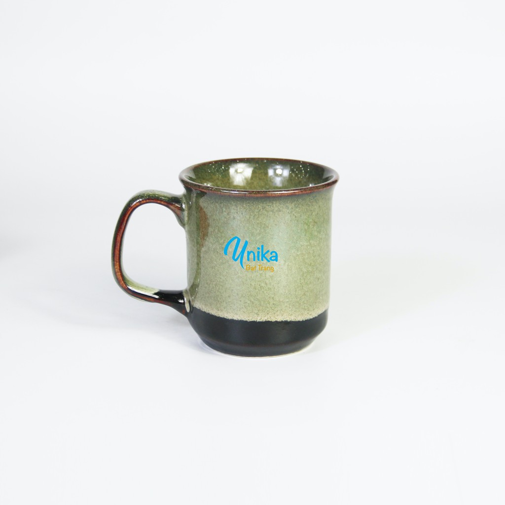Cốc trà-cafe có quai men rêu cao cấp - cốc trà men ngọc cao cấp