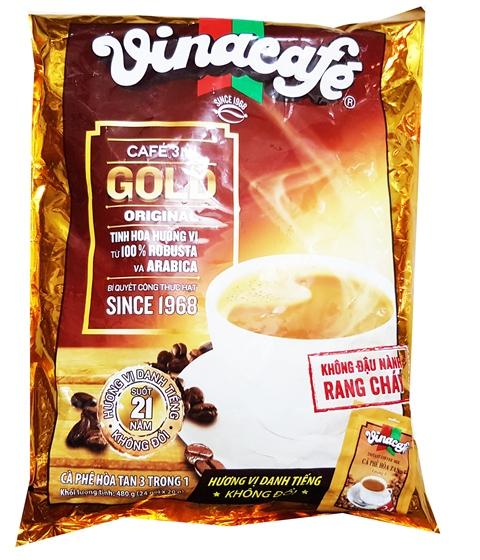 Cà phê sữa vinacafe gold 3 trong 1 túi 480g