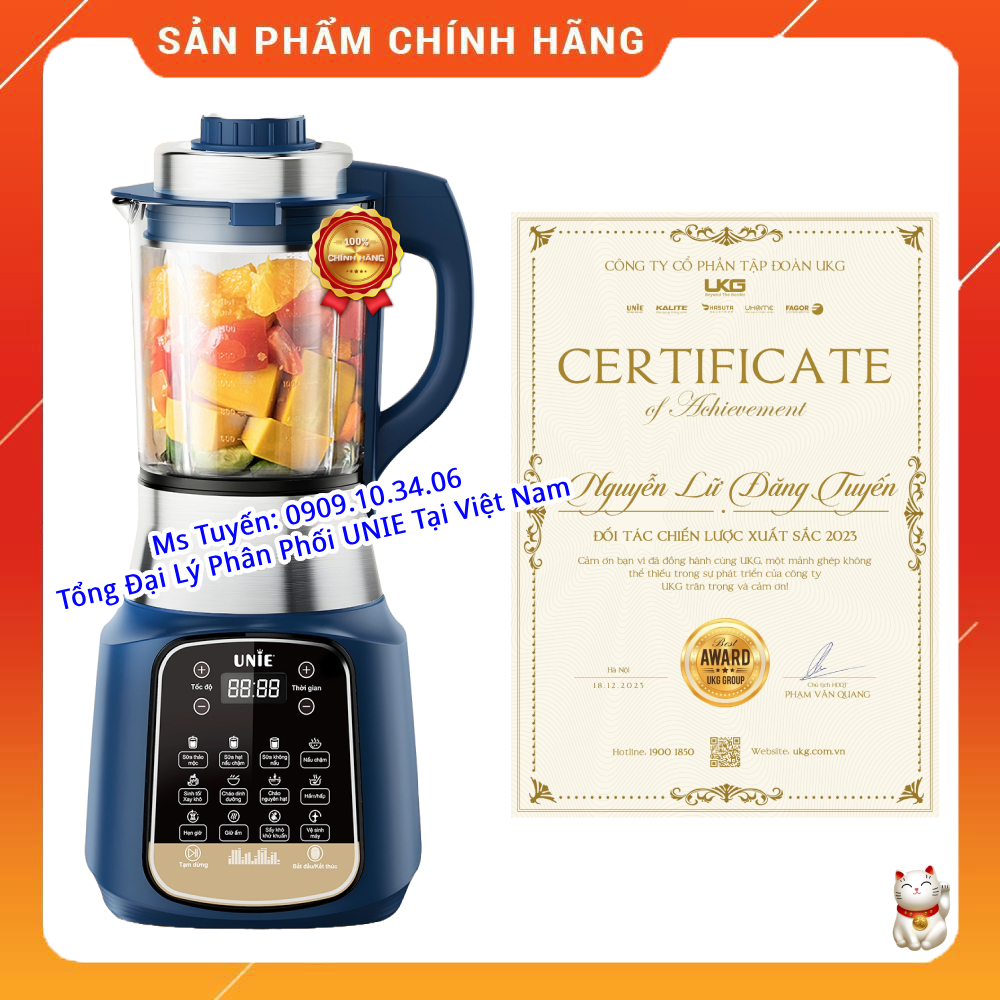 Máy làm làm sữa hạt unie vx - dễ sử dụng - dễ vệ sinh