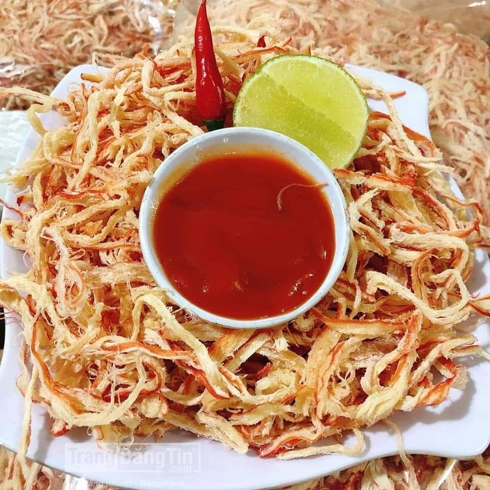 500gram Mực Xé Sợi Hấp Nước Cốt Dừa loại ngon