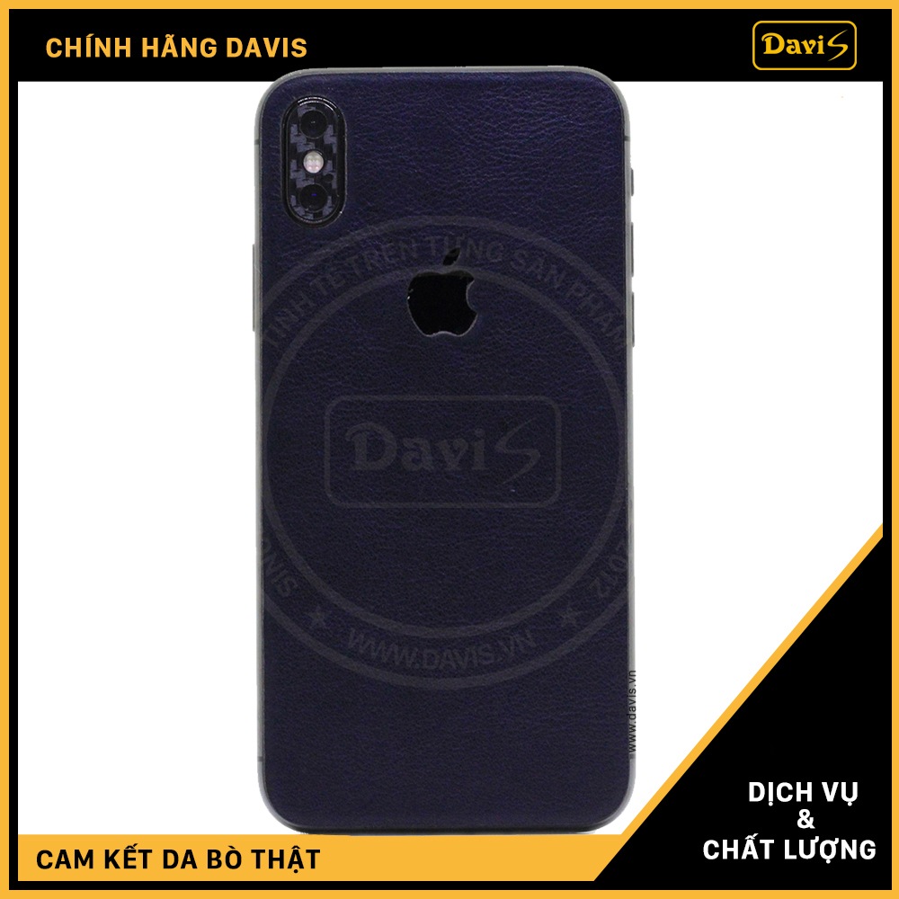 Dán da điện thoại iPhone X | XS làm từ da bò thật cao cấp, sang trọng nhiều hữu ích - Chính hãng Davis.