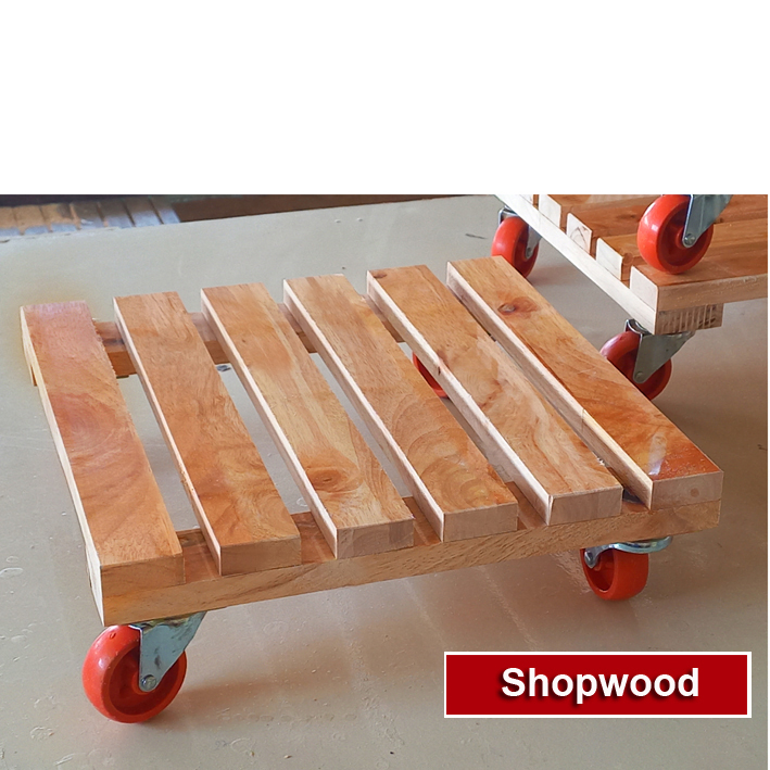 Kệ gỗ, đế gỗ, giá gỗ, đôn gỗ lót chậu cây có bánh xe