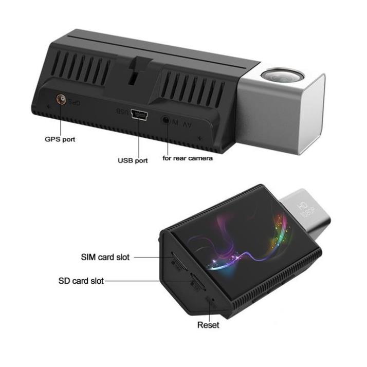 Camera hành trình Android Phisung K11/C3/J11 cắm sim 4G/Wifi/GPS dẫn đường tích hợp cam lùi giám sát từ xa