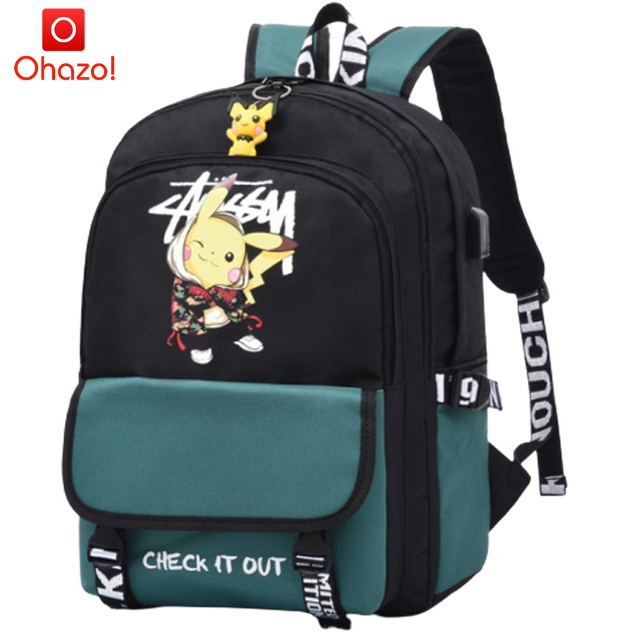 Balo nam nữ đi học hình Pikachu HOT 2021 - Cặp học sinh đi học - Balo dạ quang Ohazo! - Balo học sinh Pikachu HOT 2023