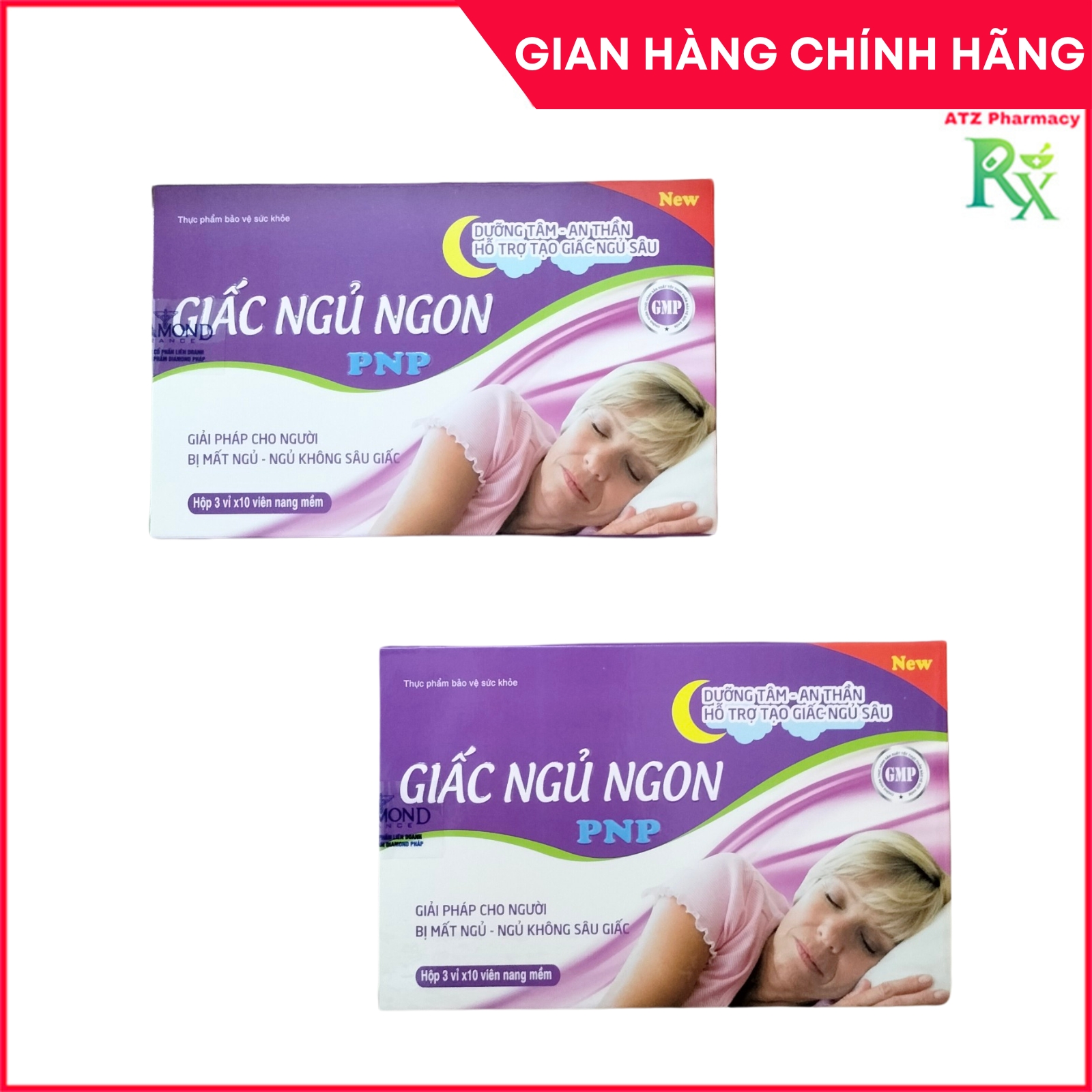 Giấc ngủ ngon pnp - hỗ trợ tạo giấc ngủ sâu - 30 viên - atz pharmacy