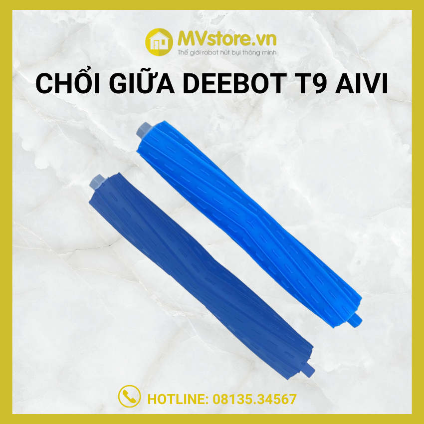 Chổi giữa, chổi chính robot hút bụi ecovacs deebot t9 aivi, t9 aivi plus
