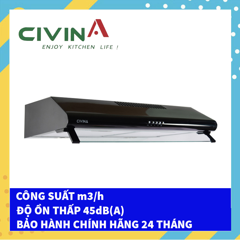 Máy hút mùi, hút khói, khử mùi cao cấp CivinA CV-700B - Linh kiện Italy - Lắp ráp Việt Nam