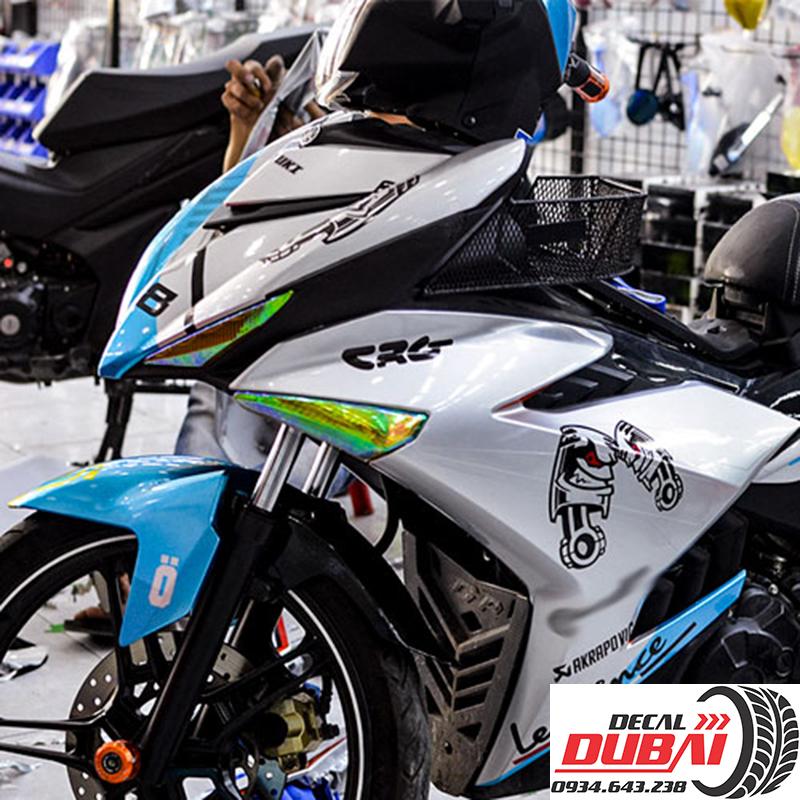 Tem Độ Exciter 150 Xanh Bạc