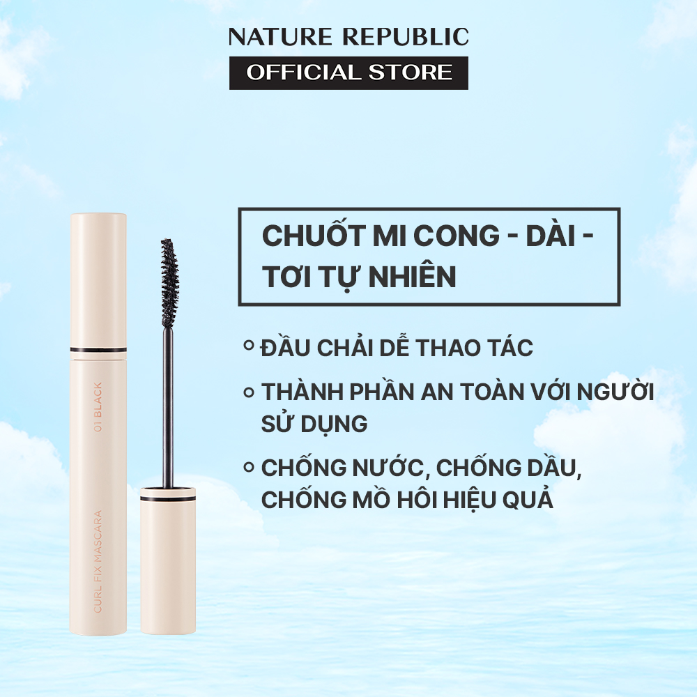 Nature Republic Chuốt mi Botanical Mood Wear Curl Fix Mascara 7g