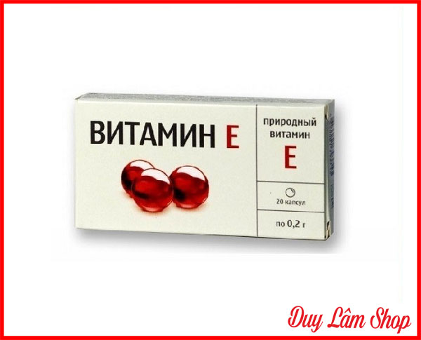 Vitamin E Mirrolla Nga vỉ 20 viên giúp đẹp da, móng tóc