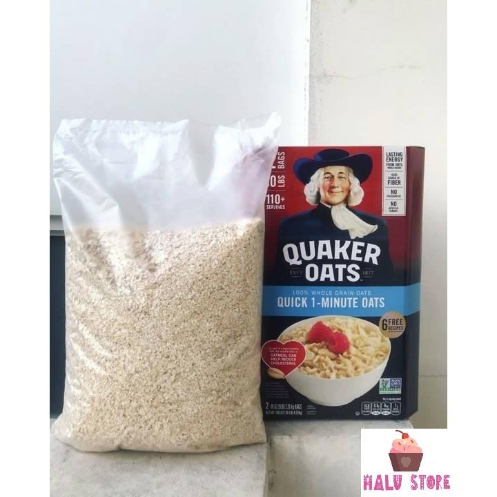 1 kg Yến Mạch Quaker Oats cán vỡ nấu nhanh - Mỹ