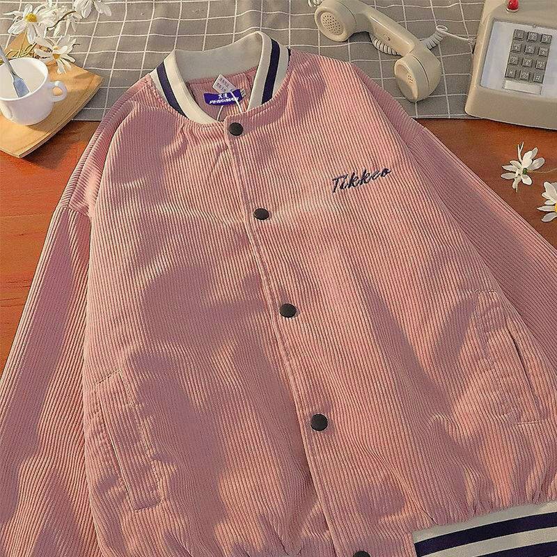 Áo Khoác Bomber Nam Nữ Nhung Tăm Họa Tiết Thêu TIKKER Cực Xinh -LYRA BOUTIQUE TP207