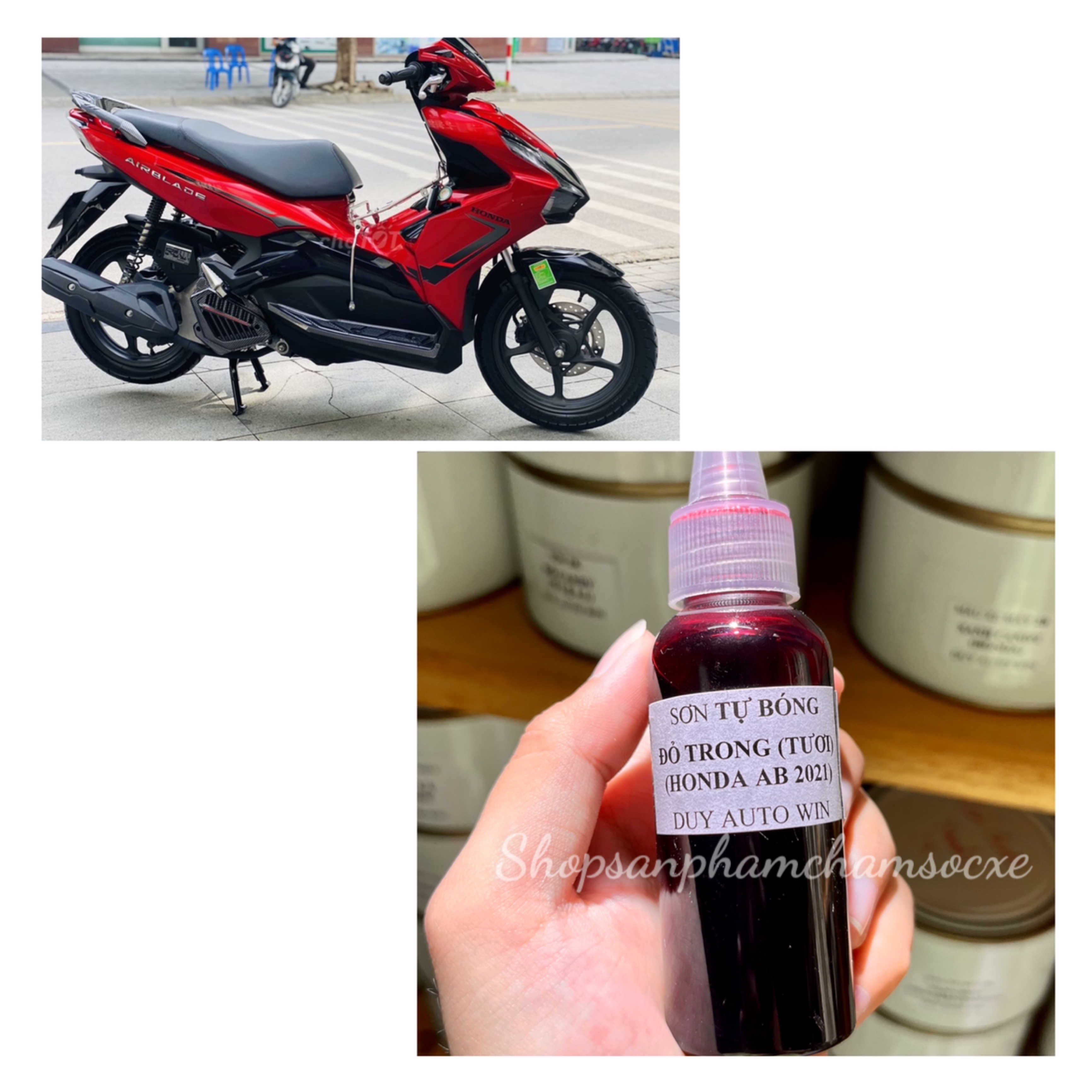 Màu sơn tự bóng pha sẵn tùy chọn - Dùng chấm màu chai 50g