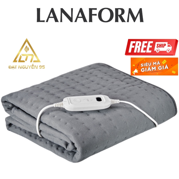 Đệm điện đơn sưởi ấm lanaform s3 - giữ ấm, làm ấm nhanh, chống quá nhiệt. nhập khẩu bỉ chính hãng