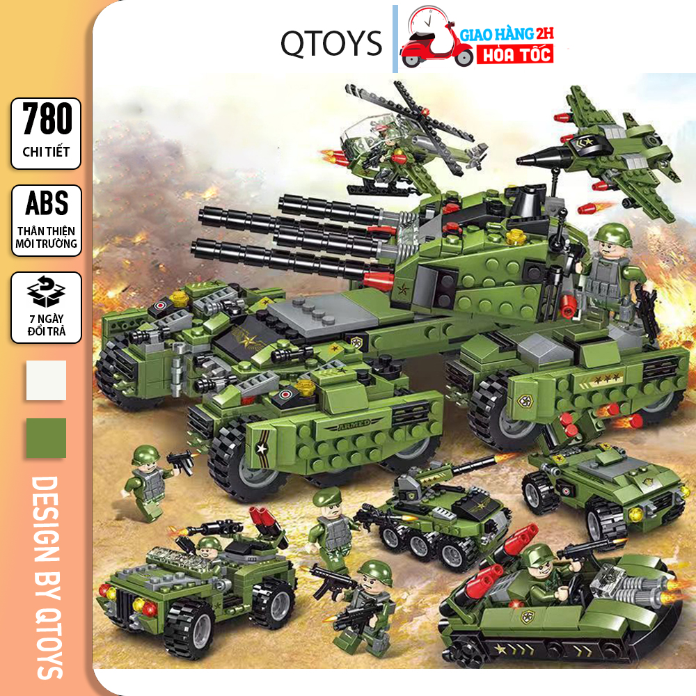 Bộ đồ chơi lắp ráp lego xe tăng XT780 chi tiết, lắp ráp lego máy bay, mô hình xe tăng quân sự