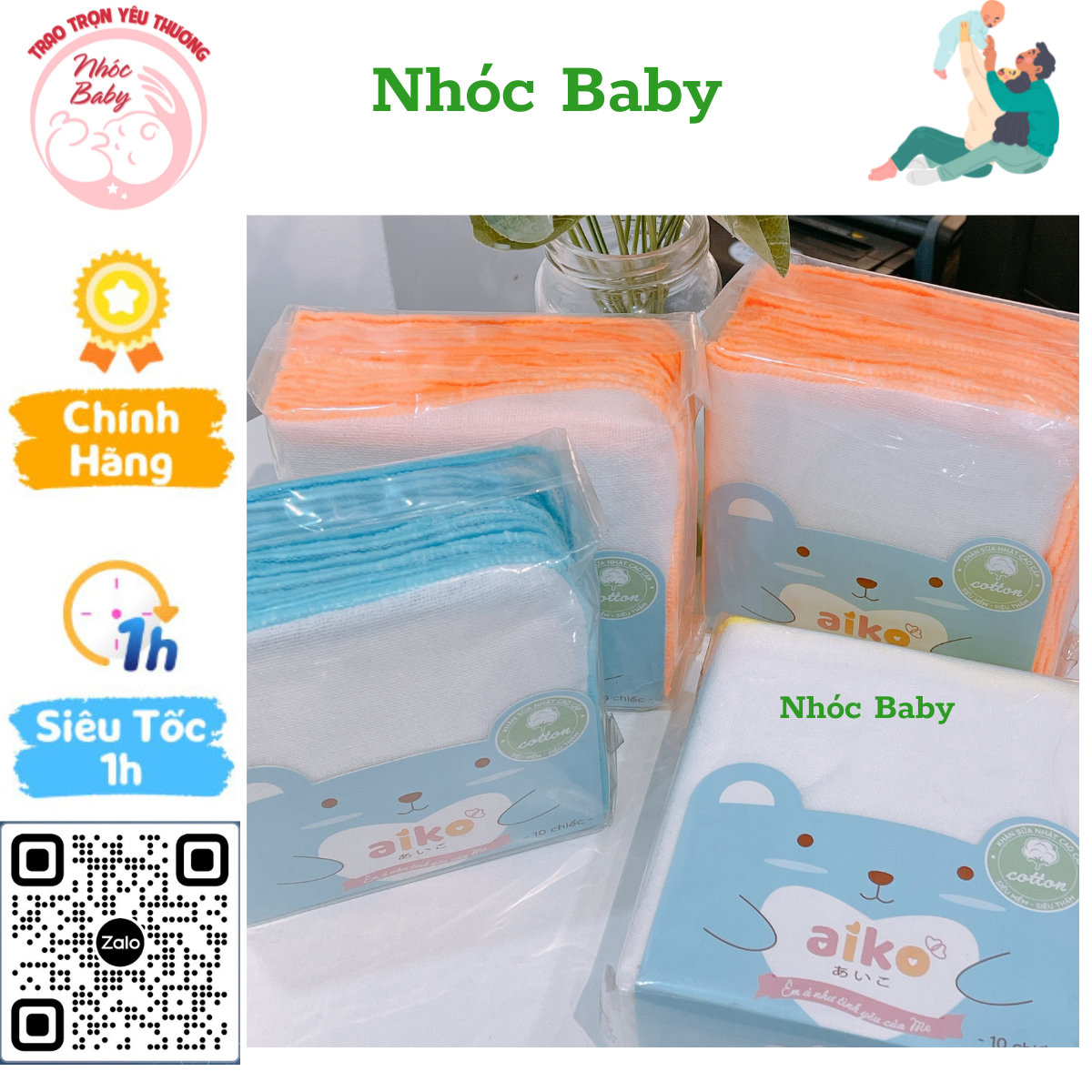 Khăn sữa aiko xuất nhật loại 3 lớp 4 lớp - bịch 10 khăn 25x25cm khăn sữa aiko sợi tre cao cấp - 1 đổi 1 nếu lỗi nsx