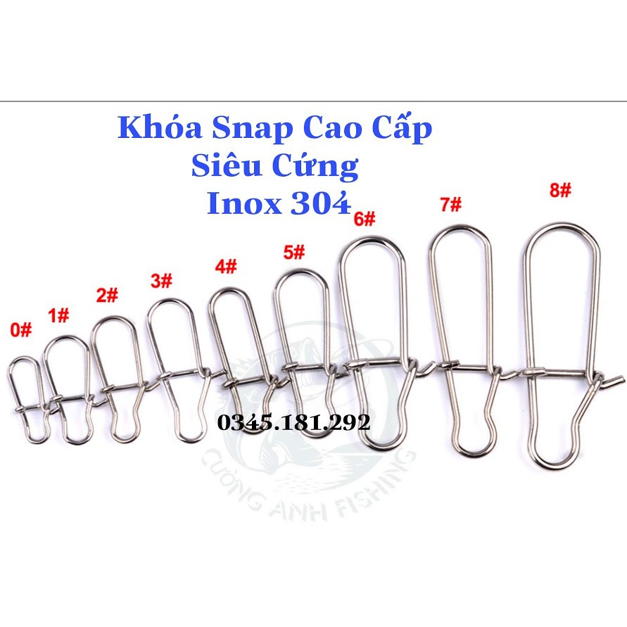 Khóa lure snap - bộ combo 10 chiếc khóa lure snap lure chuyên dùng câu lure