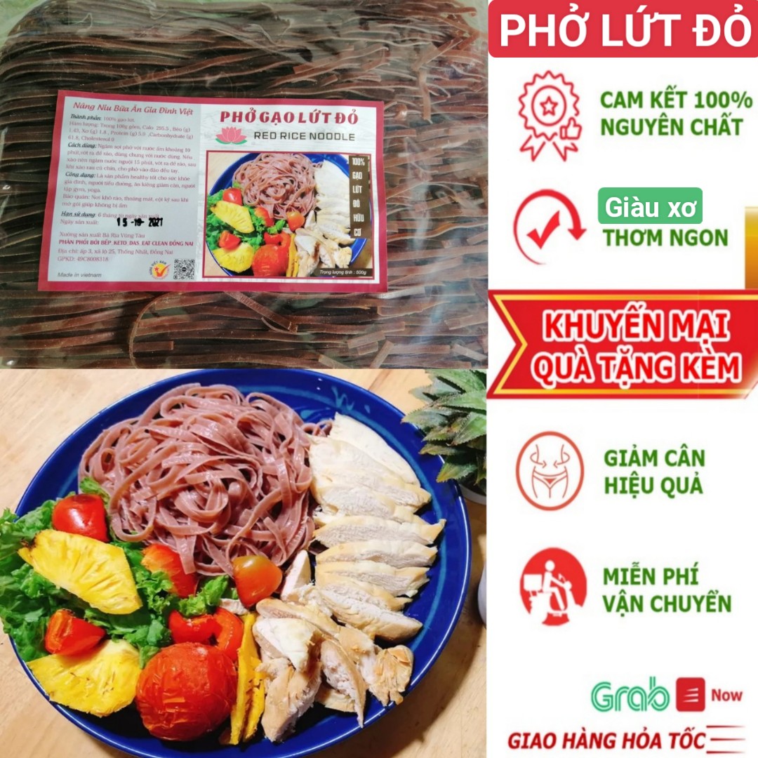 1KG PHỞ GẠO LỨT NGUYÊN CHẤT ĂN HEALTHY, GIẢM CÂN