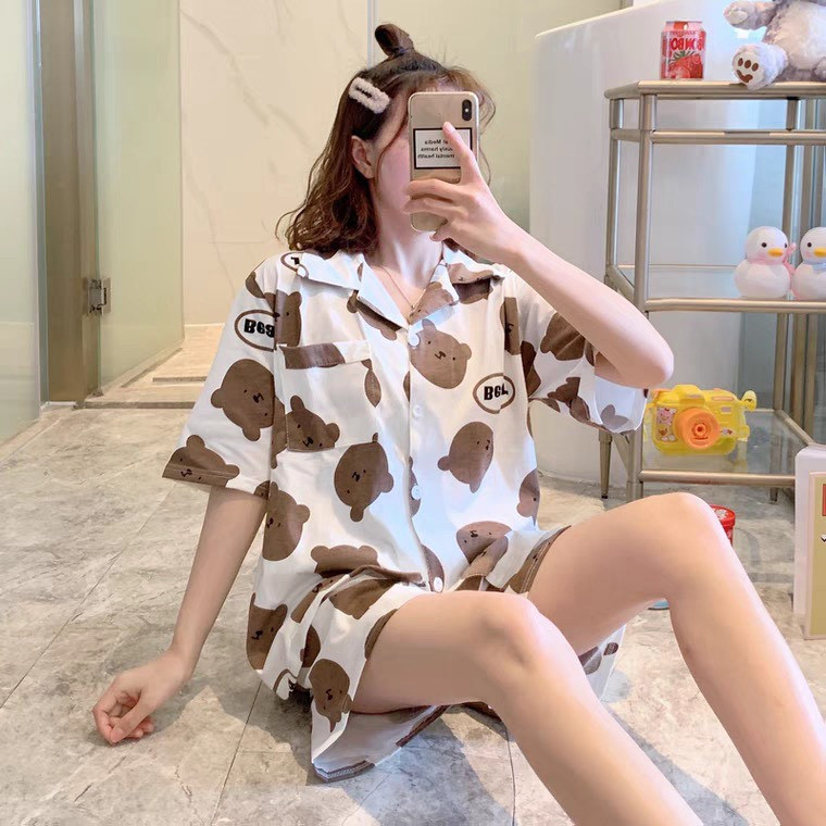 Bộ Pizama cộc đùi