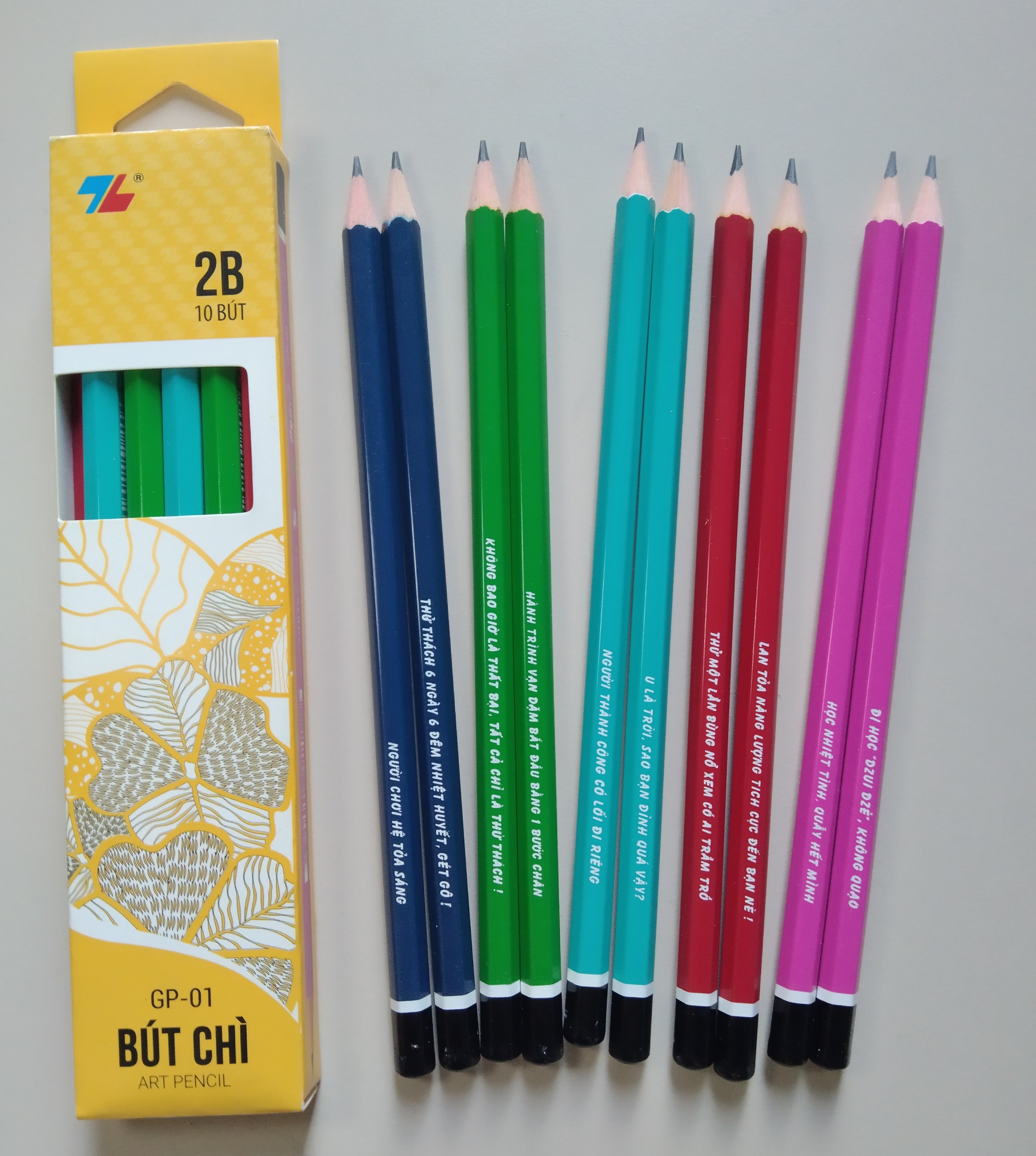Combo 10 cây bút chì gỗ gp-01