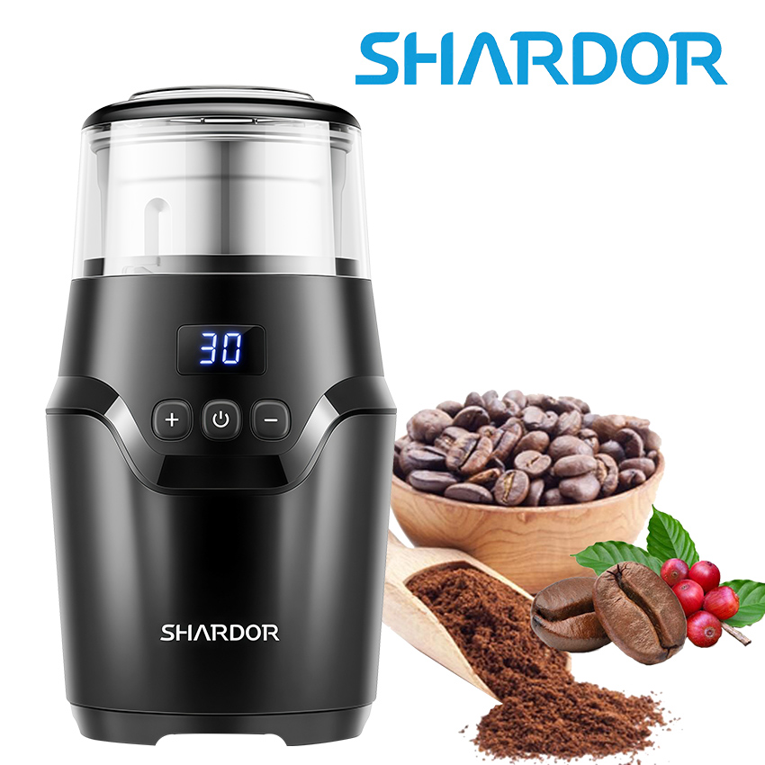 BH 12 THÁNG - Máy xay hạt cà phê và gia vị đa năng, thương hiệu Anh Quốc cao cấp Shardor - CG639