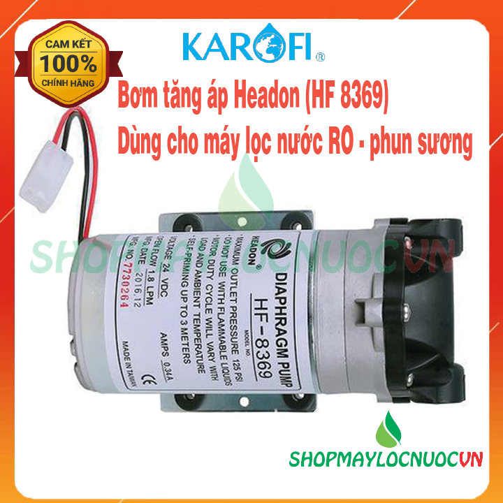 Bơm Máy Lọc Nước RO – Bơm Phun Sương – Bơm Headon HF 8369 - 24v- 40w - thay được cho các loại Máy Lọc Nước ,Máy phun sương, Tưới Lan – Shop may loc nuoc vn