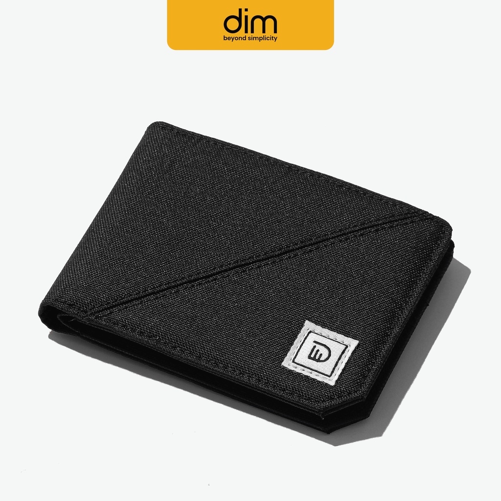 Ví vải dim basic wallet unisex - màu đen