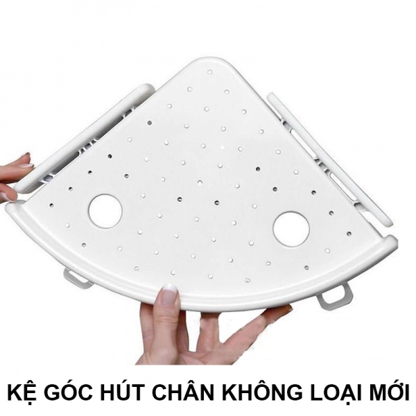 Kệ góc thông minh hút chân không cao cấp, giá đỡ góc tường phòng tắm