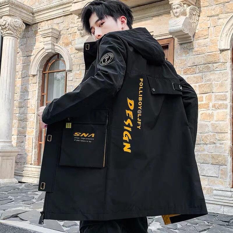 [HCM]Áo Khoác kaki nam form dài chất như nước cất mẫu mới hot hit dành cho boy cá tính cực ngầu cực mạnh mẽ