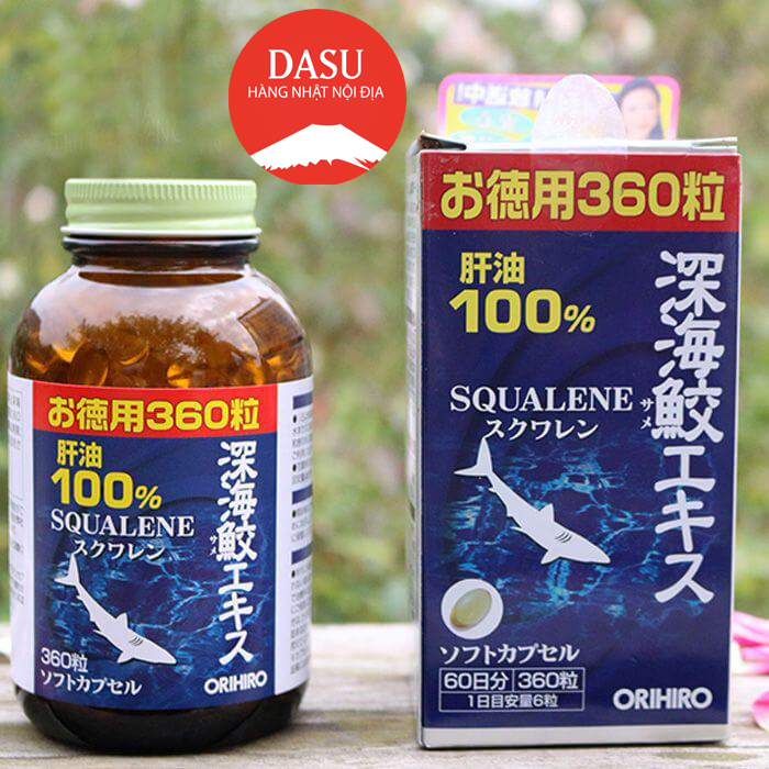 [HCM]Viên Uống Sụn Vi Cá Mập Orihiro Squalene - Nhật Bản 360v