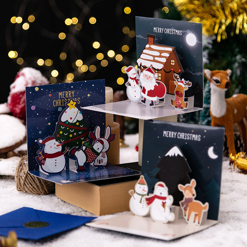 Thiệp giáng sinh 3D Thiệp Noel 3D