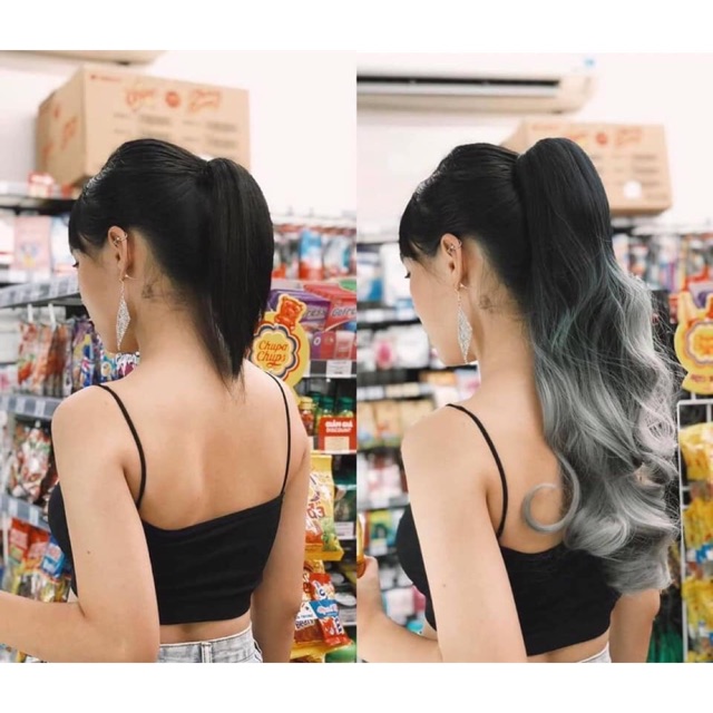 Tóc kẹp ngoặm🥰 freeship 50k🥰 tóc ngoặm omber cao cấp, 1396