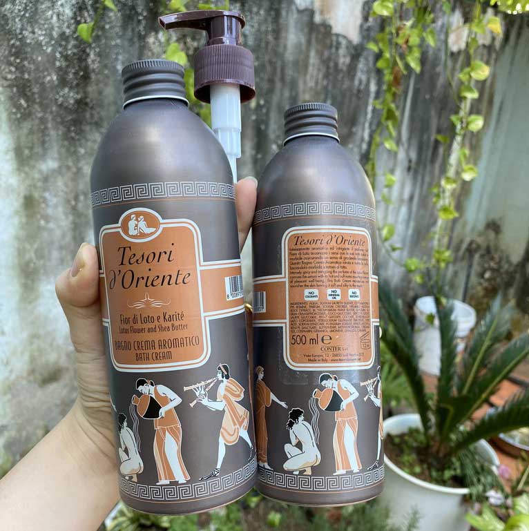 Sữa Tắm Nước Hoa Tesori D' Oriente ITALY Tesori D' Oriente Chai 500ml Kèm Vòi